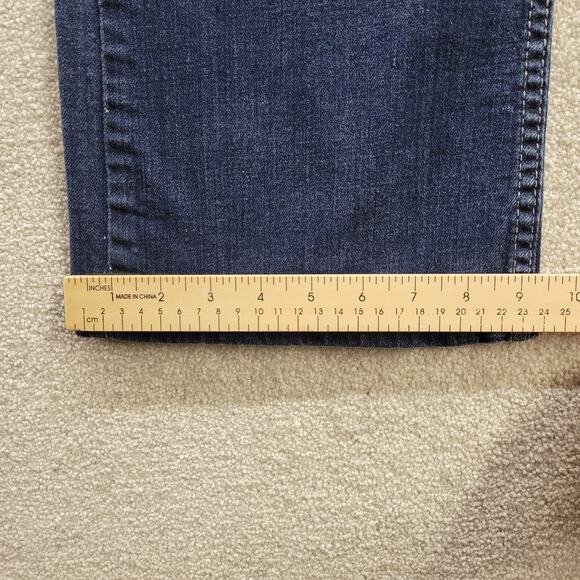 Levi's 529 Jeans Women's 32 Blue Curvy Bootcut Mid Rise Stretch Dark Wash Denim - Picture 6 of 9